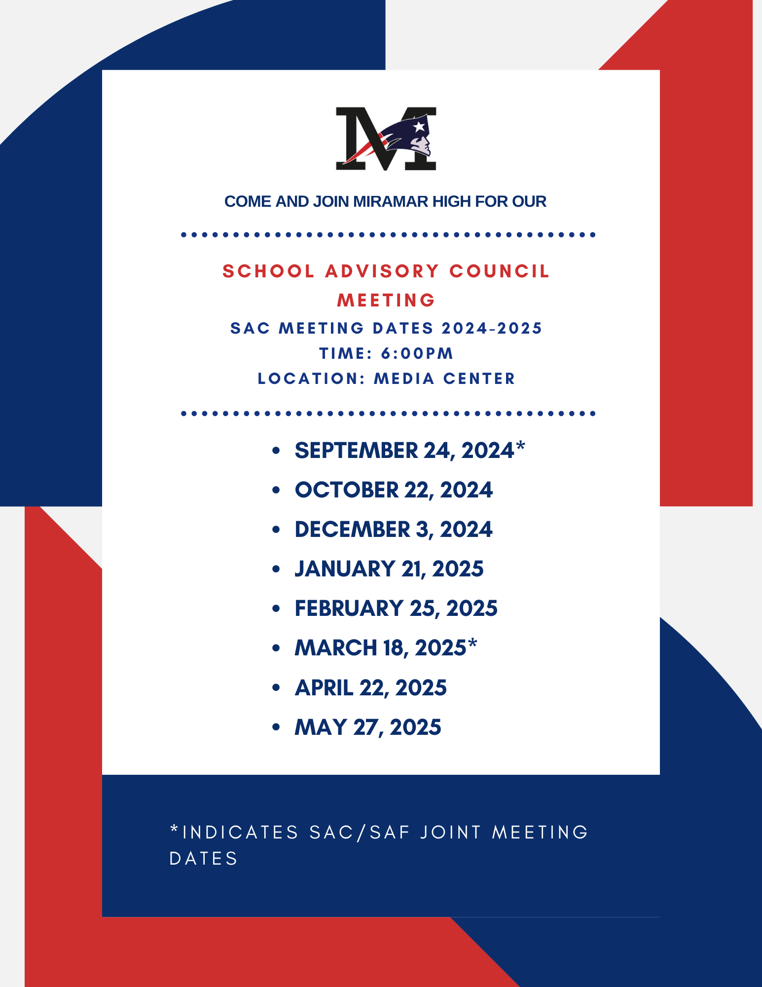 SAC Meetings SAC Meetings